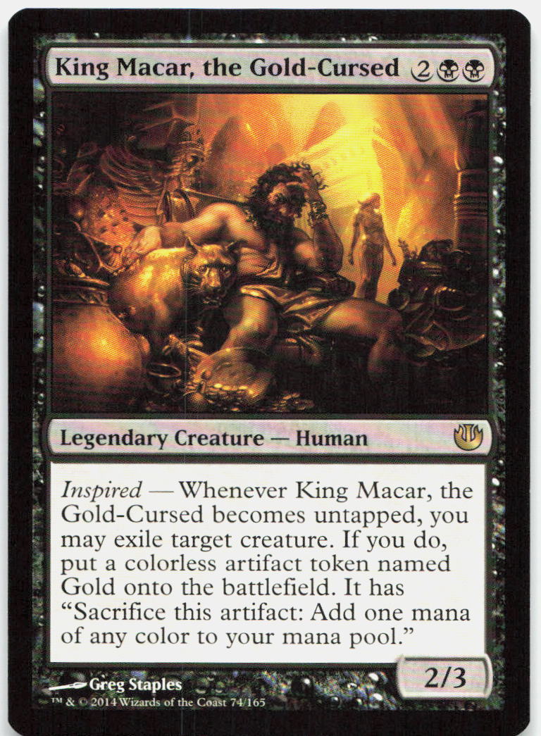 King Macar, the Gold-Cursed NM R Journey Into Nyx 74
