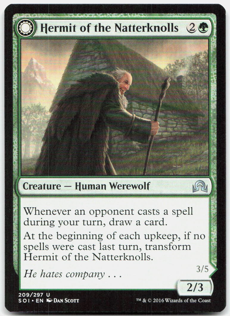 Hermit of the Natterknolls NM U Shadows over Innistrad 209