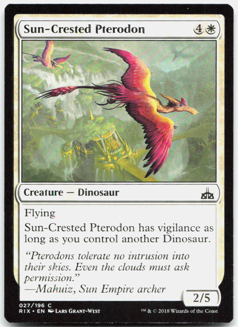 Sun-Crested Pterodon NM C Rivals of Ixalan 27