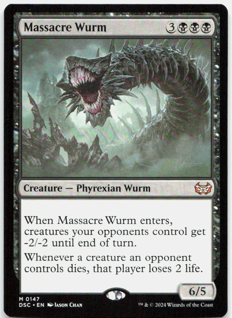 Massacre Wurm NM M Commander: Duskmourn: House of Horror 147