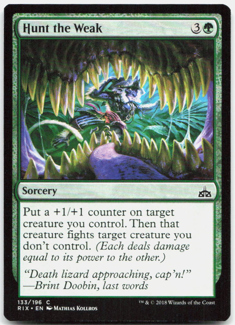 Hunt the Weak NM C Rivals of Ixalan 133