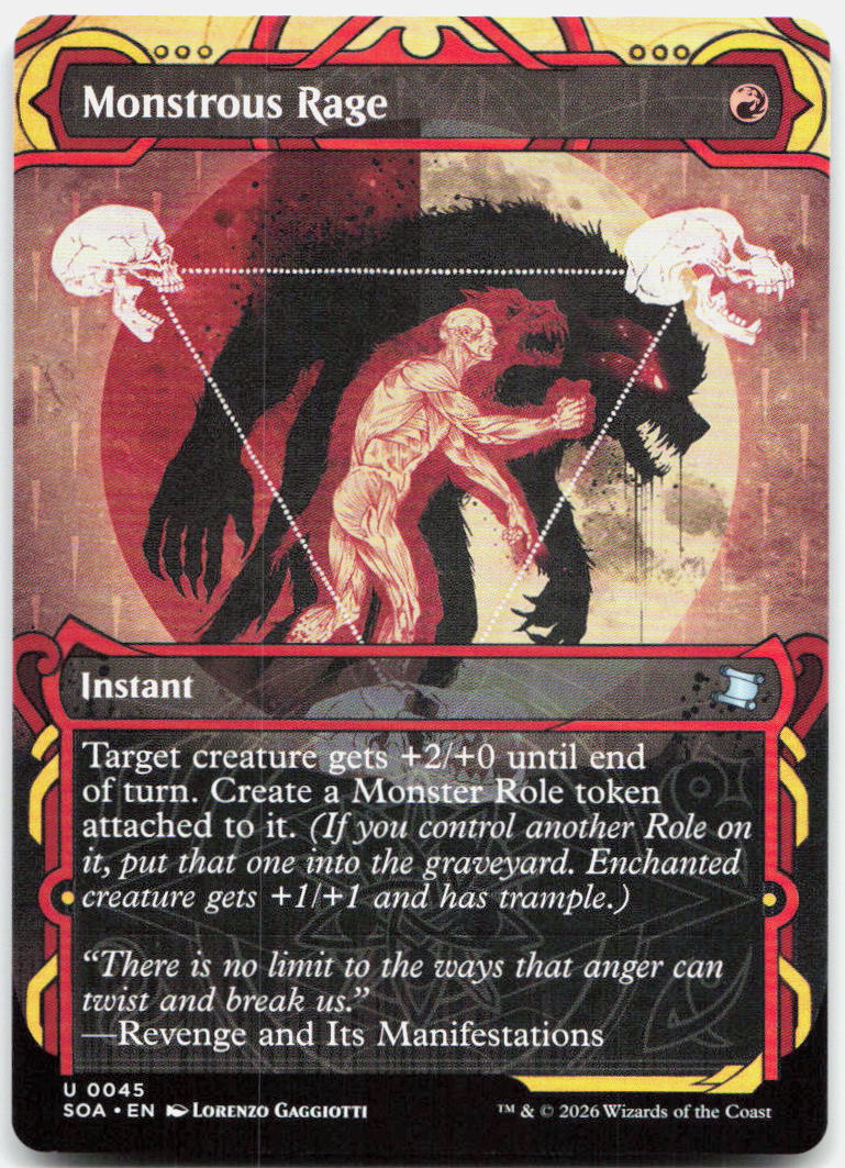Monstrous Rage NM U Secrets of Strixhaven: Mystical Archive 45