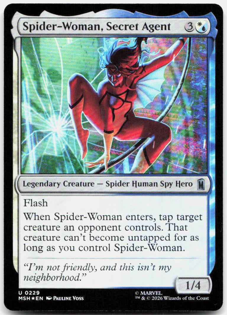 Spider-Woman, Secret Agent NM Foil U Marvel Super Heroes 229