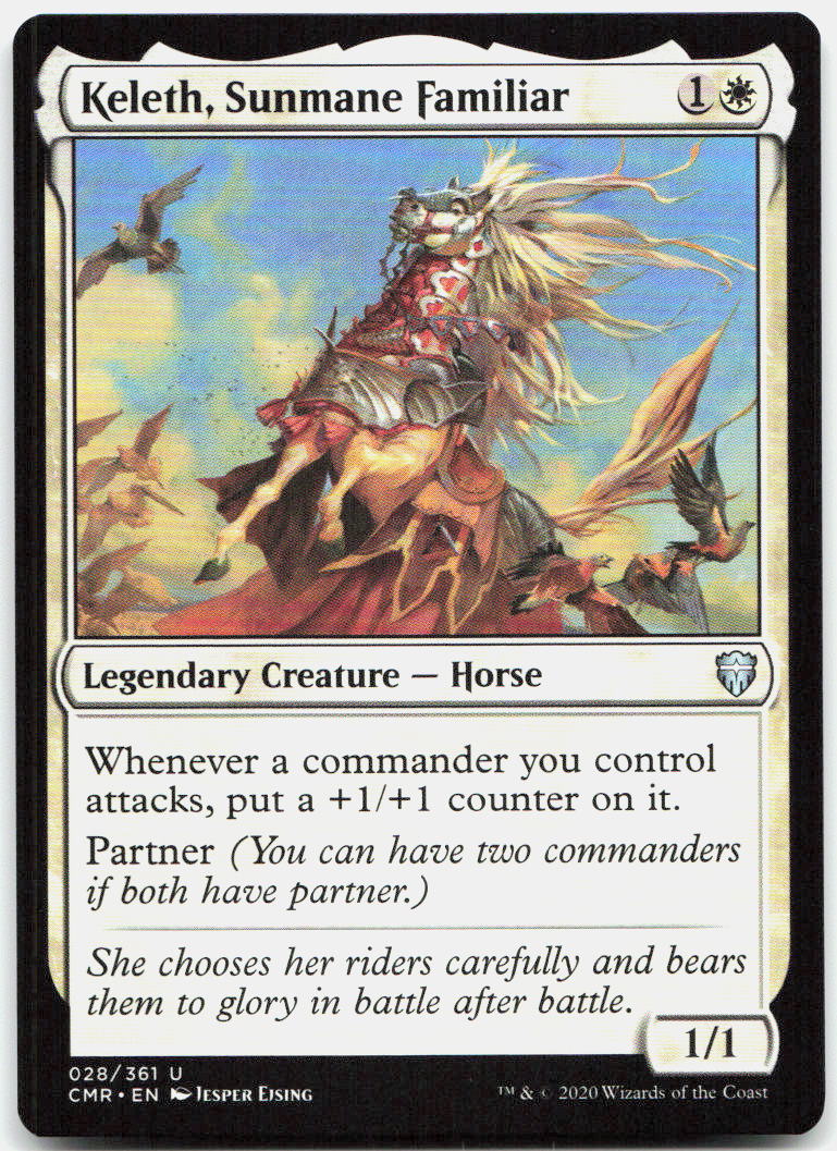 Keleth, Sunmane Familiar NM U Commander Legends 28