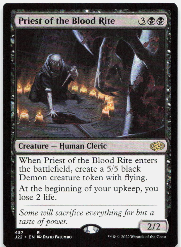 Priest of the Blood Rite NM R Jumpstart 2022 457