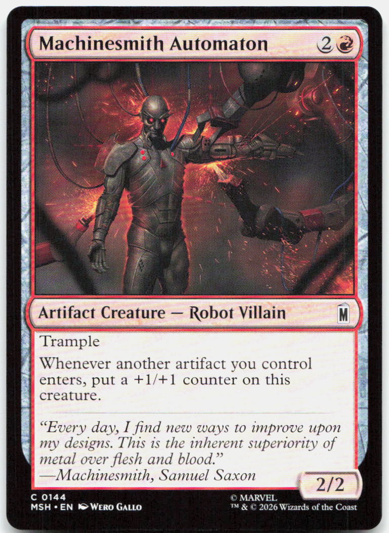 Machinesmith Automaton NM C Marvel Super Heroes 144