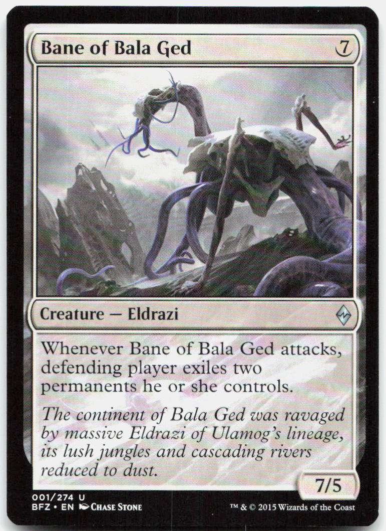 Bane of Bala Ged NM U Battle for Zendikar 1