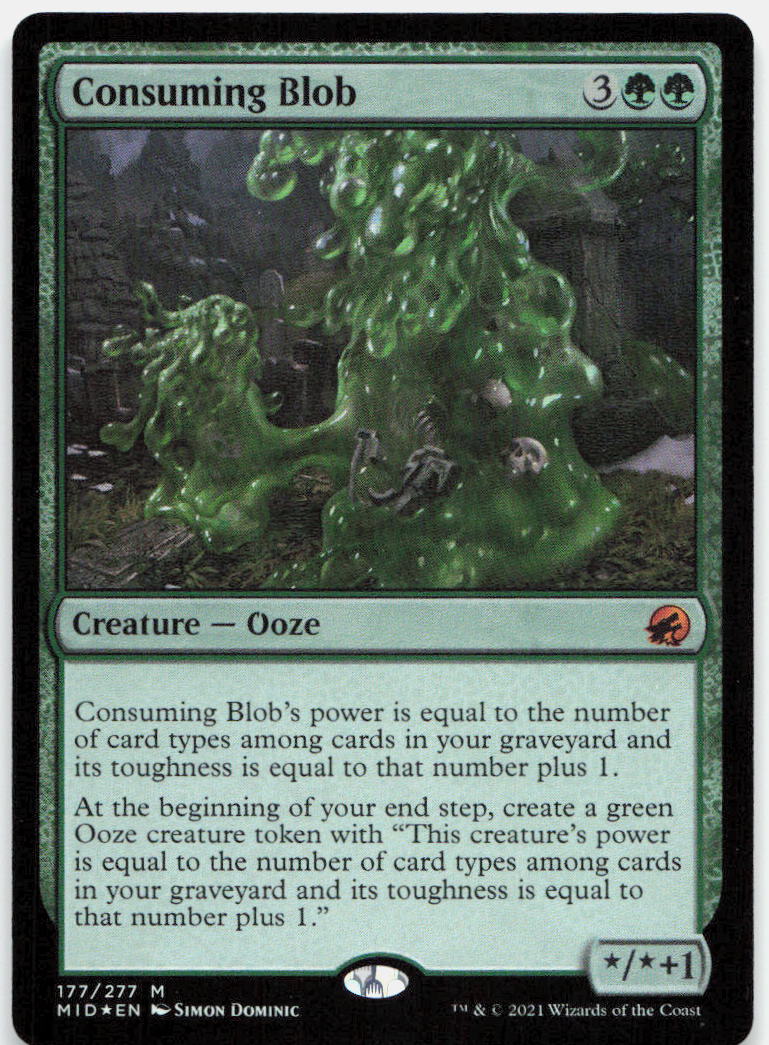Consuming Blob NM Foil M Innistrad: Midnight Hunt 177