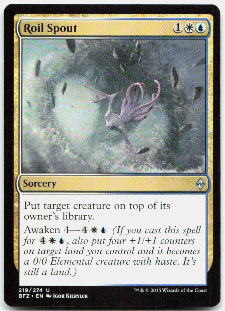 Roil Spout NM U Battle for Zendikar 219