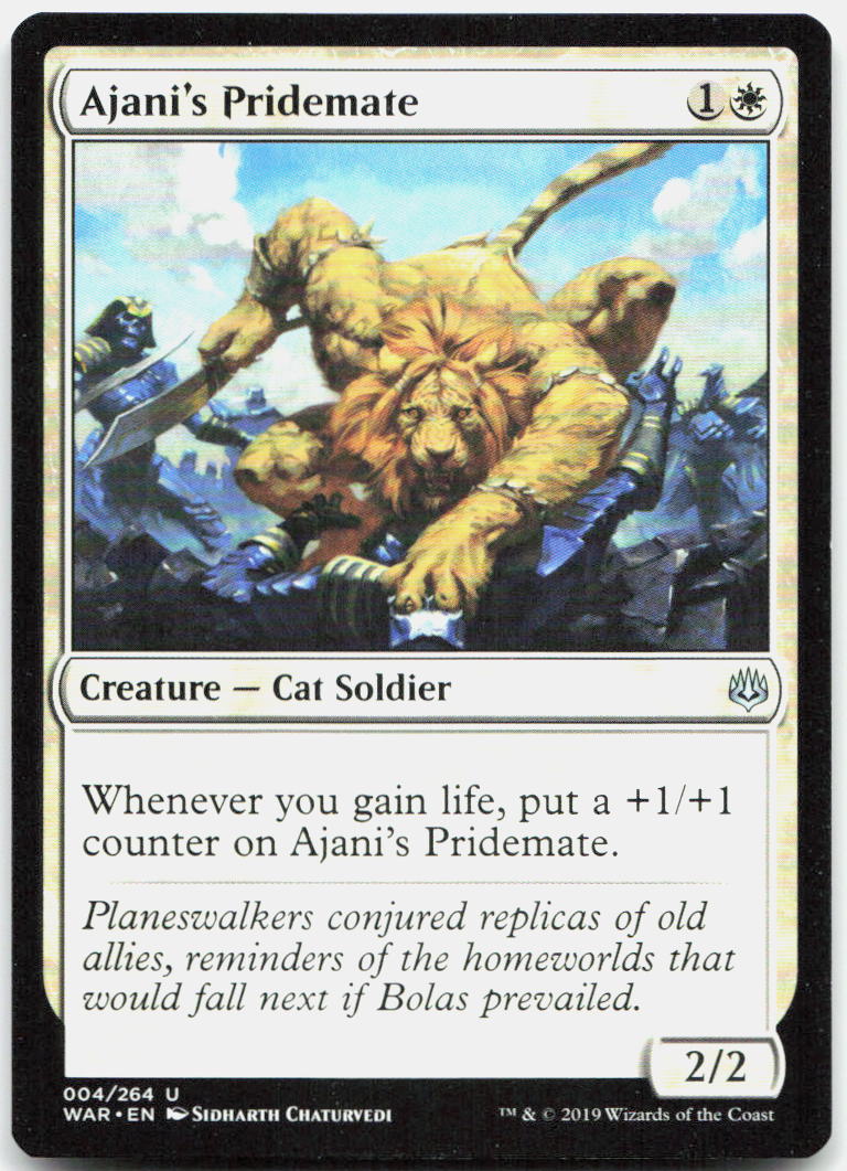 Ajani's Pridemate NM U War of the Spark 4