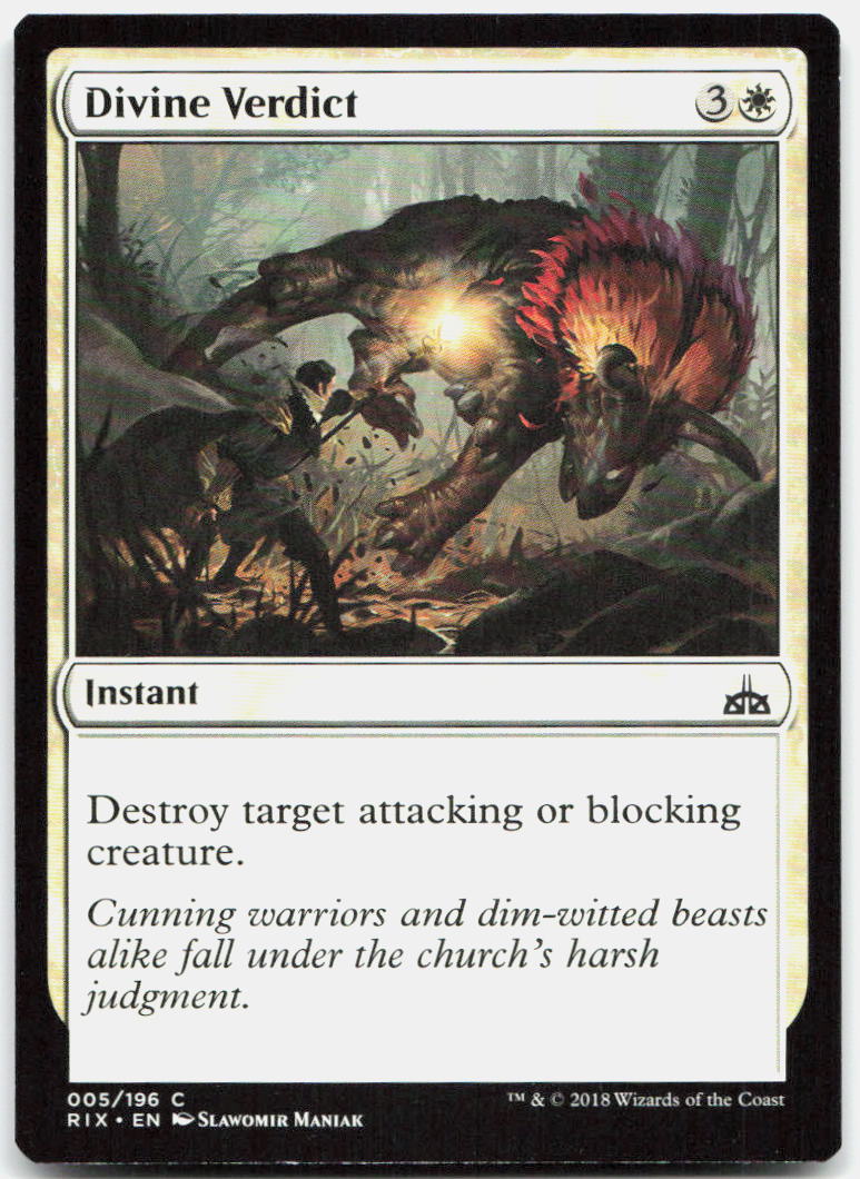Divine Verdict NM C Rivals of Ixalan 5