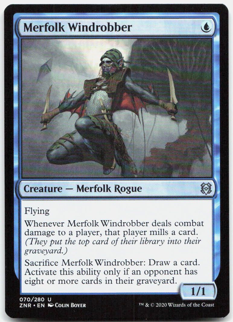Merfolk Windrobber NM U Zendikar Rising 70