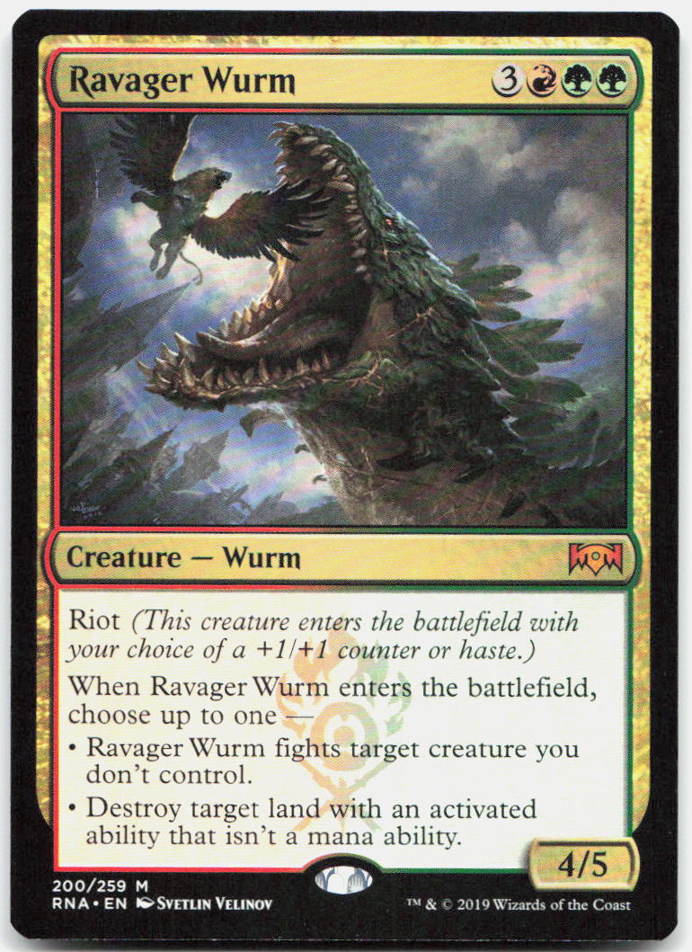 Ravager Wurm NM M Ravnica Allegiance 200