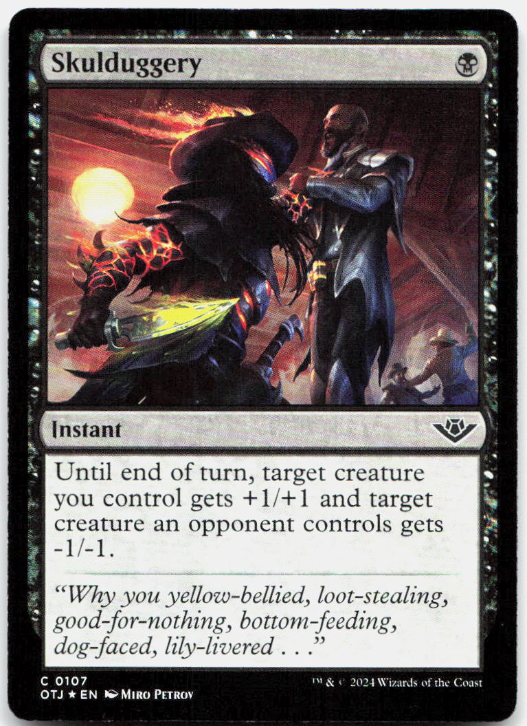 Skulduggery NM Foil C Outlaws of Thunder Junction 107