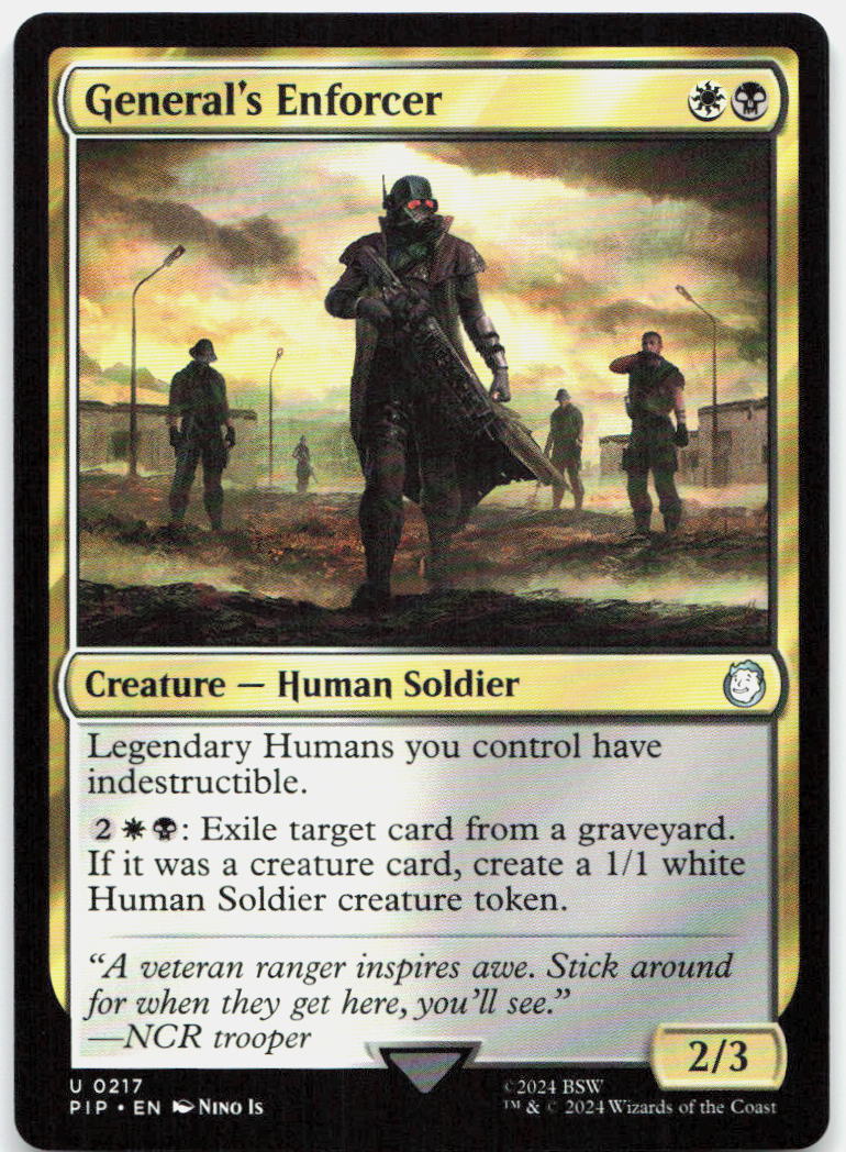 General's Enforcer NM U Universes Beyond: Fallout 217