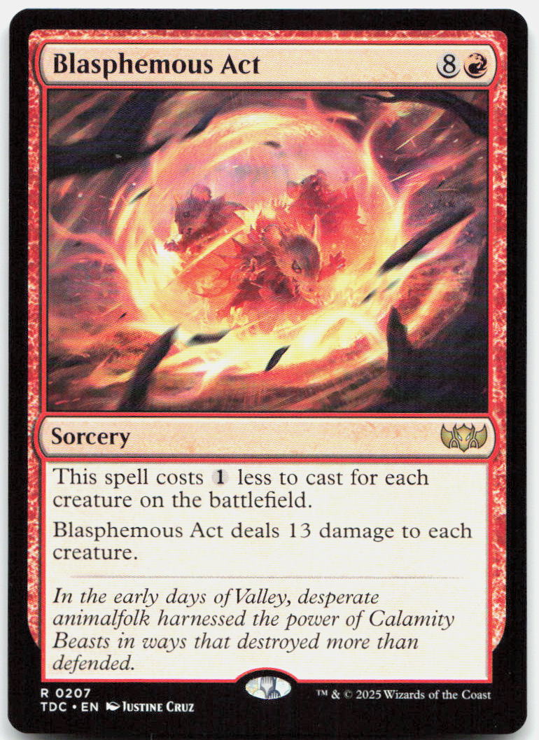 Blasphemous Act NM R Commander: Tarkir: Dragonstorm 207
