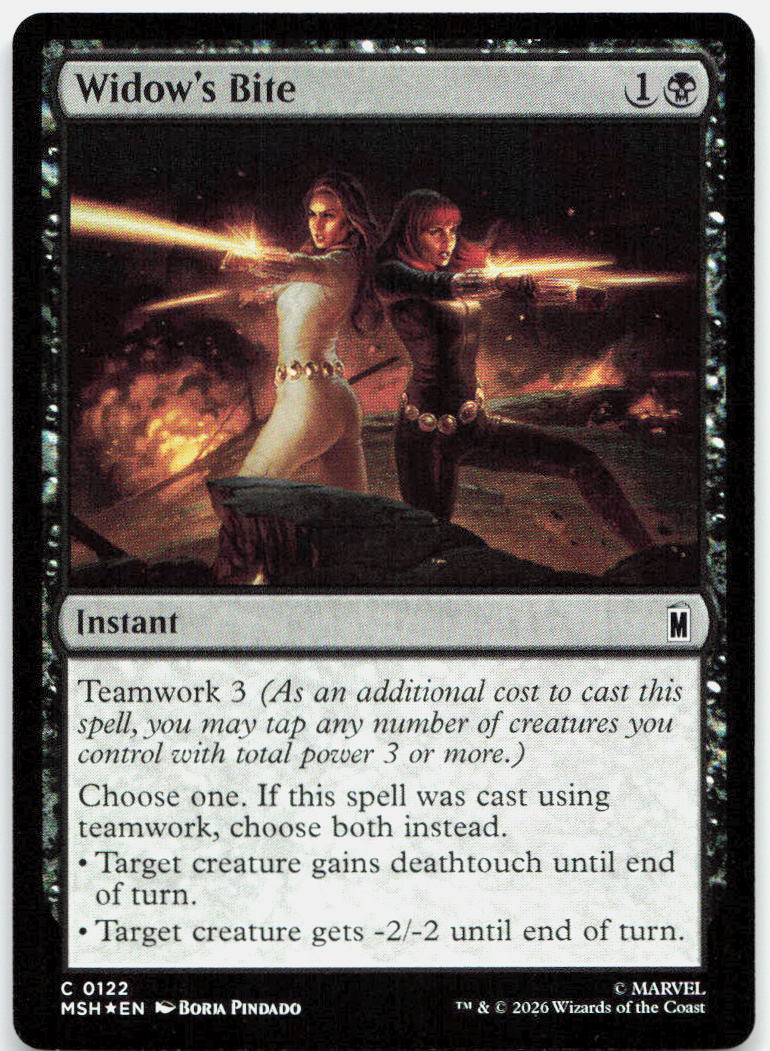 Widow's Bite NM Foil C Marvel Super Heroes 122