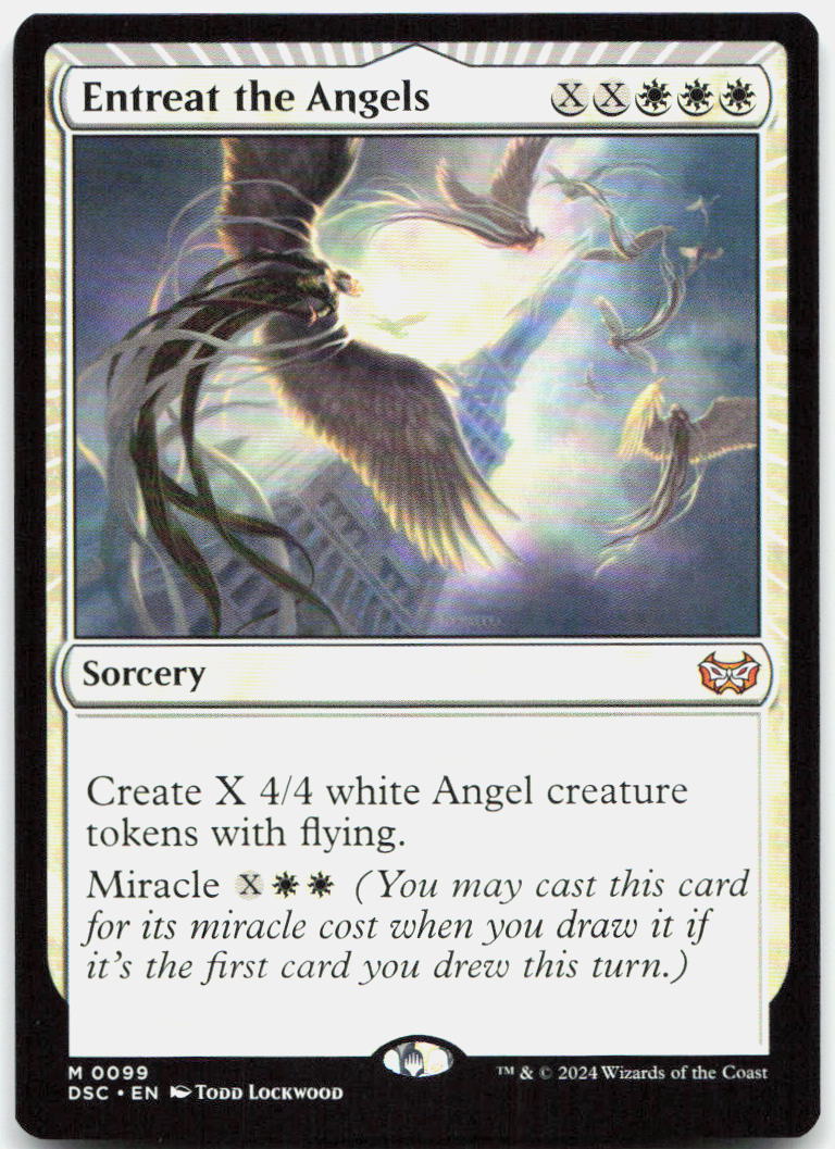 Entreat the Angels NM M Commander: Duskmourn: House of Horror 99