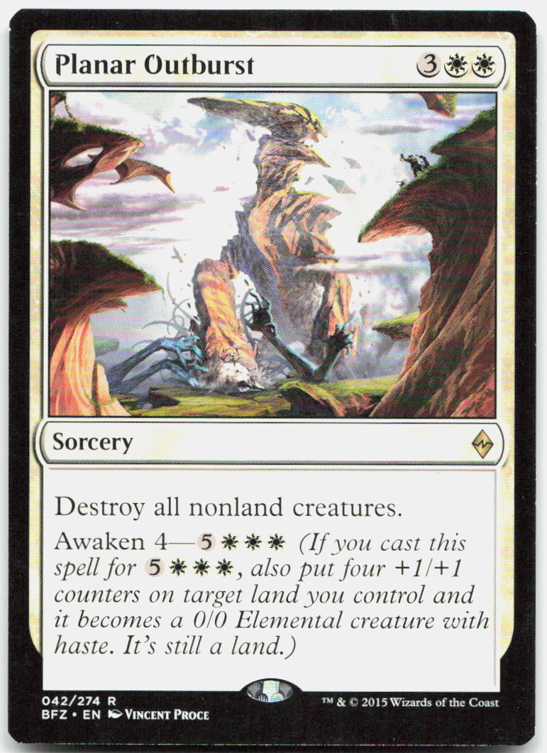 Planar Outburst NM R Battle for Zendikar 42