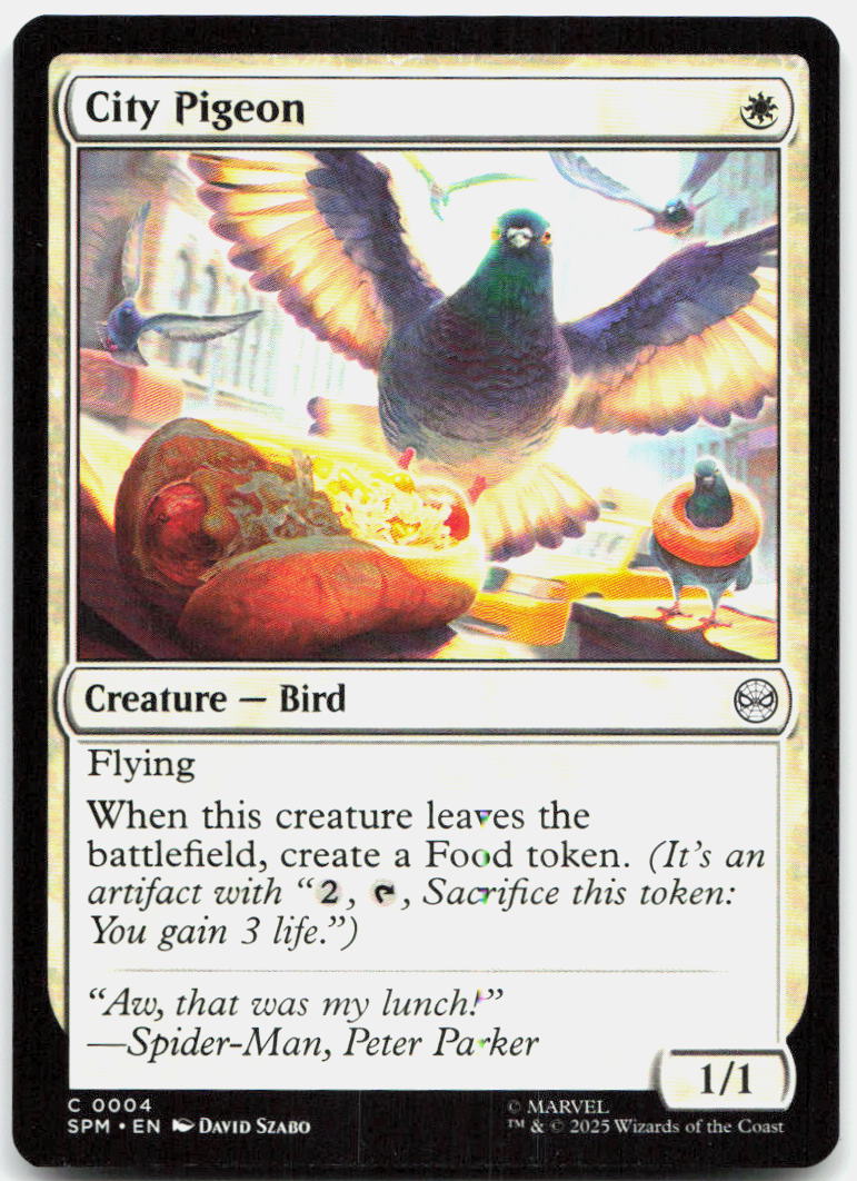 City Pigeon NM C Marvel's Spider-Man 4