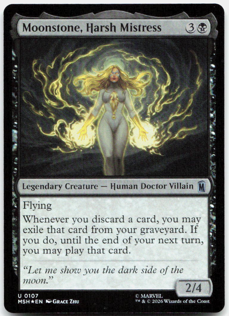 Moonstone, Harsh Mistress NM Foil U Marvel Super Heroes 107