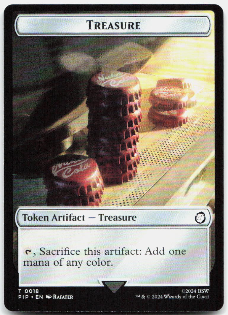 Treasure (0018) // Wasteland Survival Guide Double-Sided Token NM T Universes Be