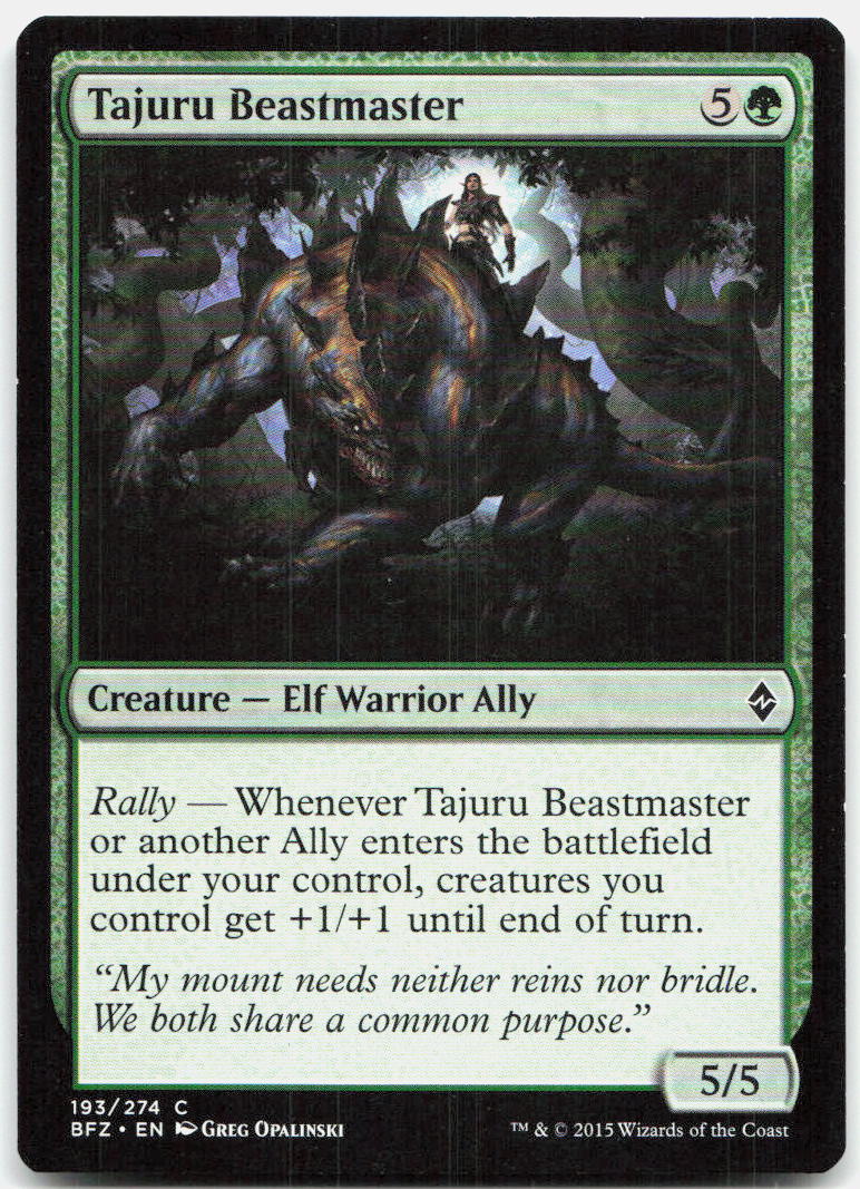 Tajuru Beastmaster NM C Battle for Zendikar 193