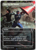 Take Up the Shield (Borderless) NM Foil C Marvel Super Heroes 348