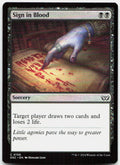 Sign in Blood NM C Commander: Duskmourn: House of Horror 156