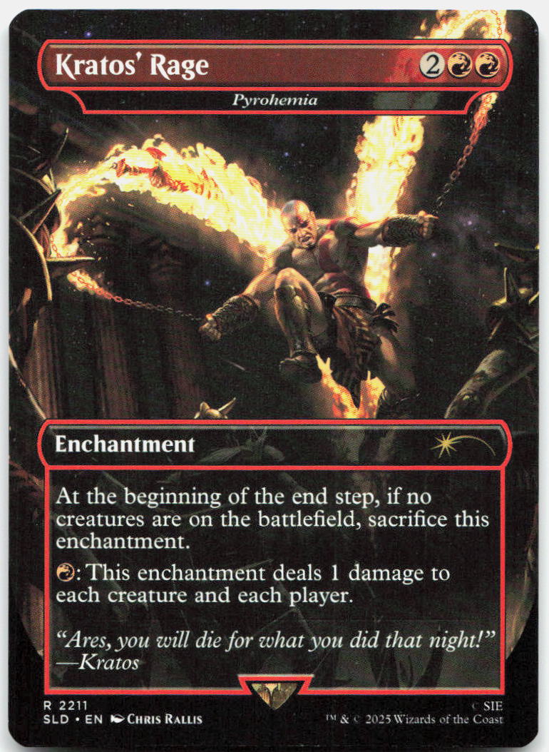 Kratos' Rage - Pyrohemia NM R Secret Lair Drop Series 2211
