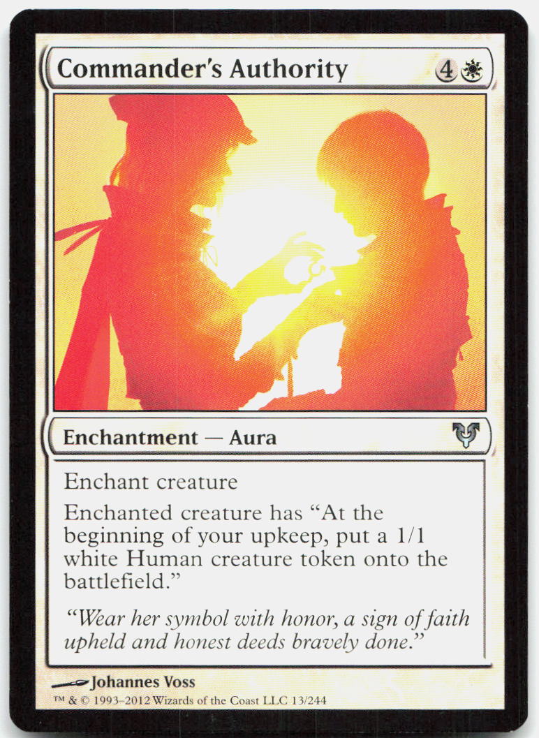Commander's Authority NM U Avacyn Restored 13