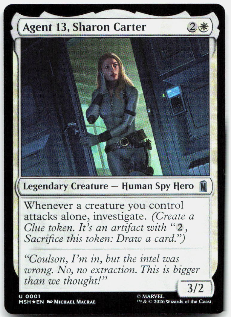 Agent 13, Sharon Carter NM Foil U Marvel Super Heroes 1