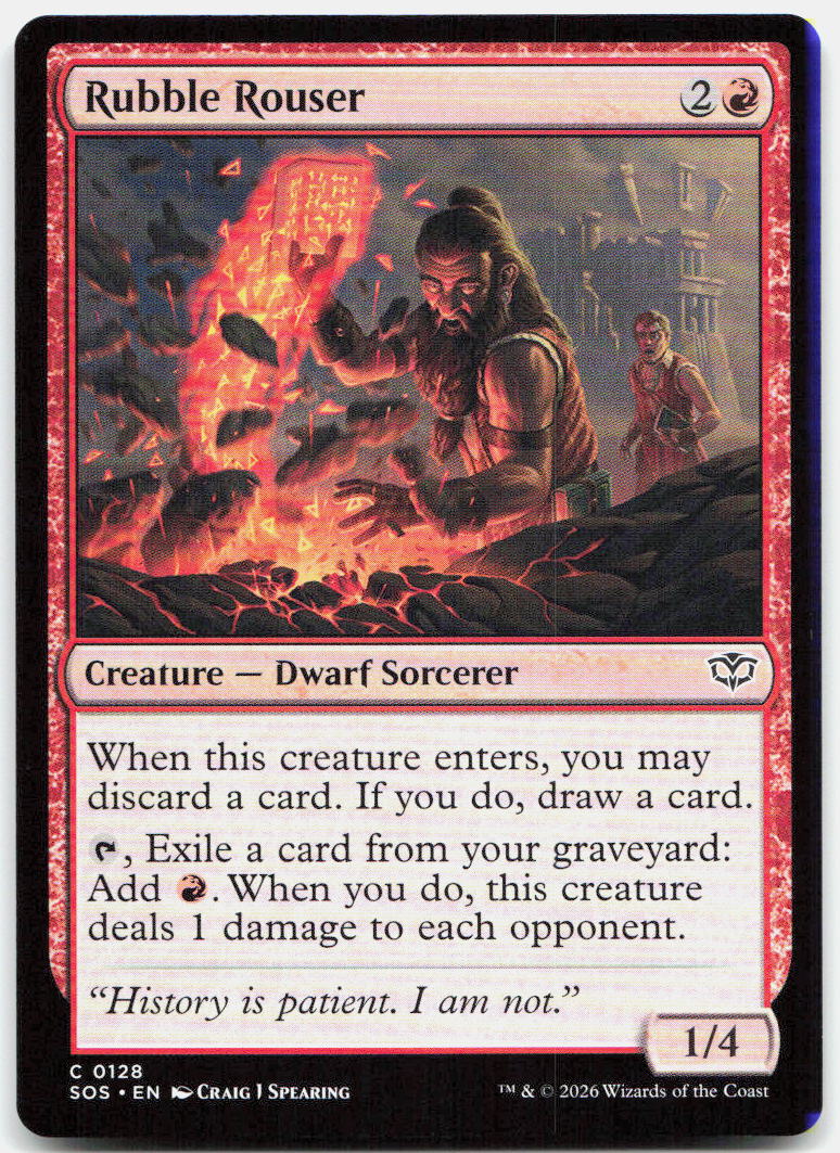 Rubble Rouser NM C Secrets of Strixhaven 128