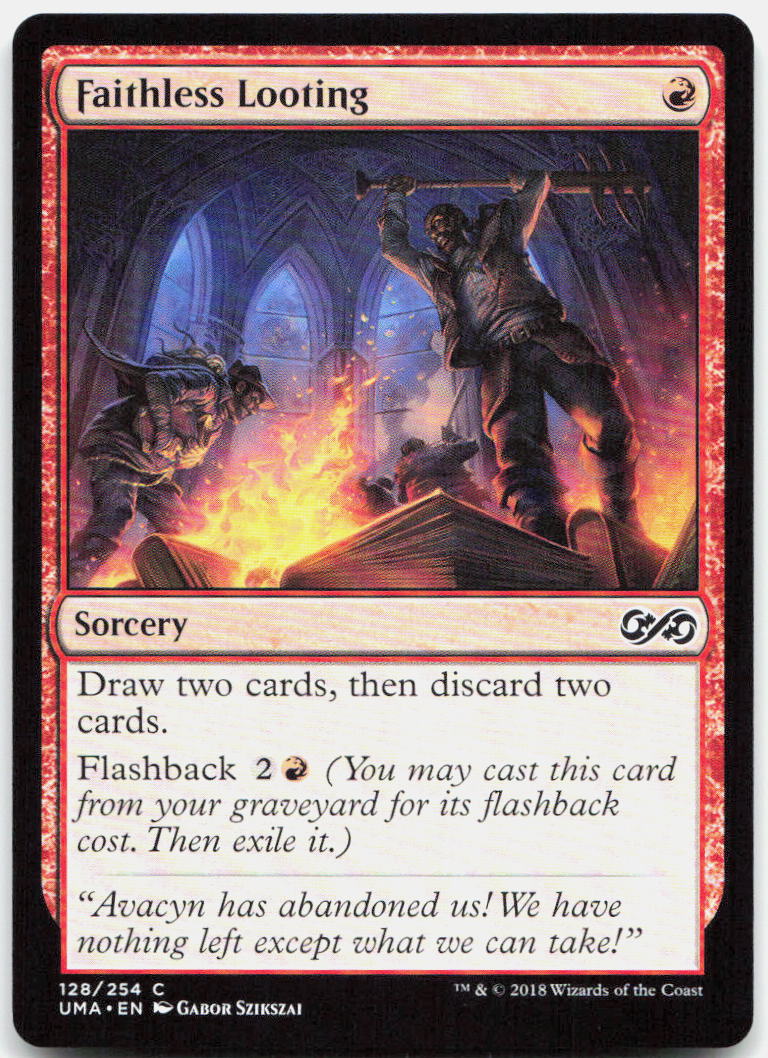 Faithless Looting NM C Ultimate Masters 128