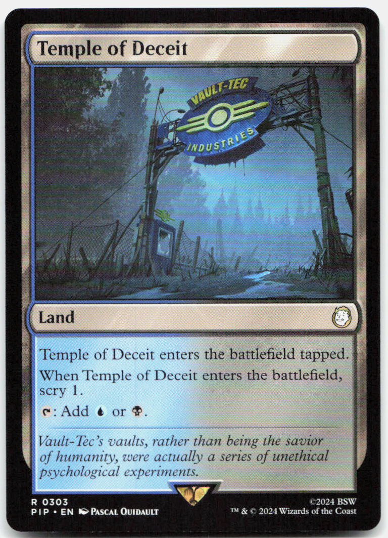 Temple of Deceit NM R Universes Beyond: Fallout 303
