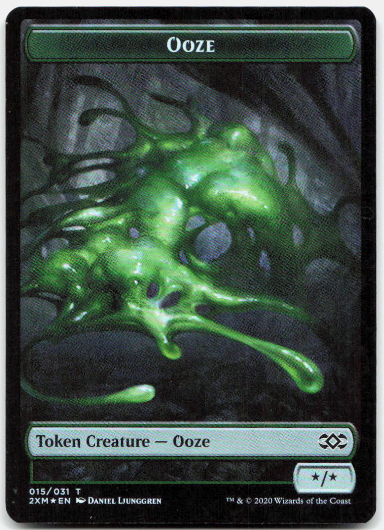 Copy // Ooze Double-Sided Token NM Foil T Double Masters 31 // 15