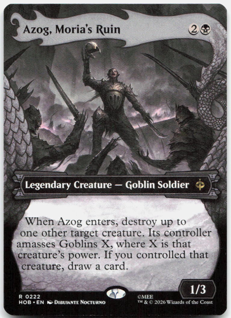Azog, Moria's Ruin (Showcase) NM R The Hobbit 222