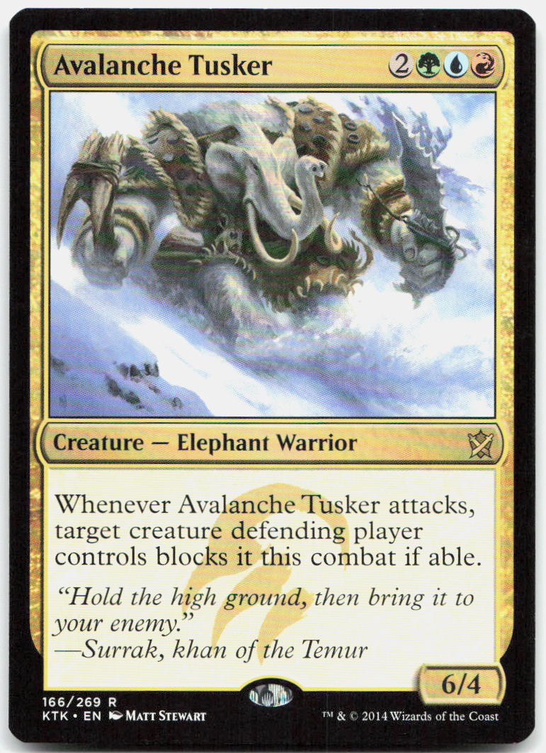 Avalanche Tusker NM R Khans of Tarkir 166
