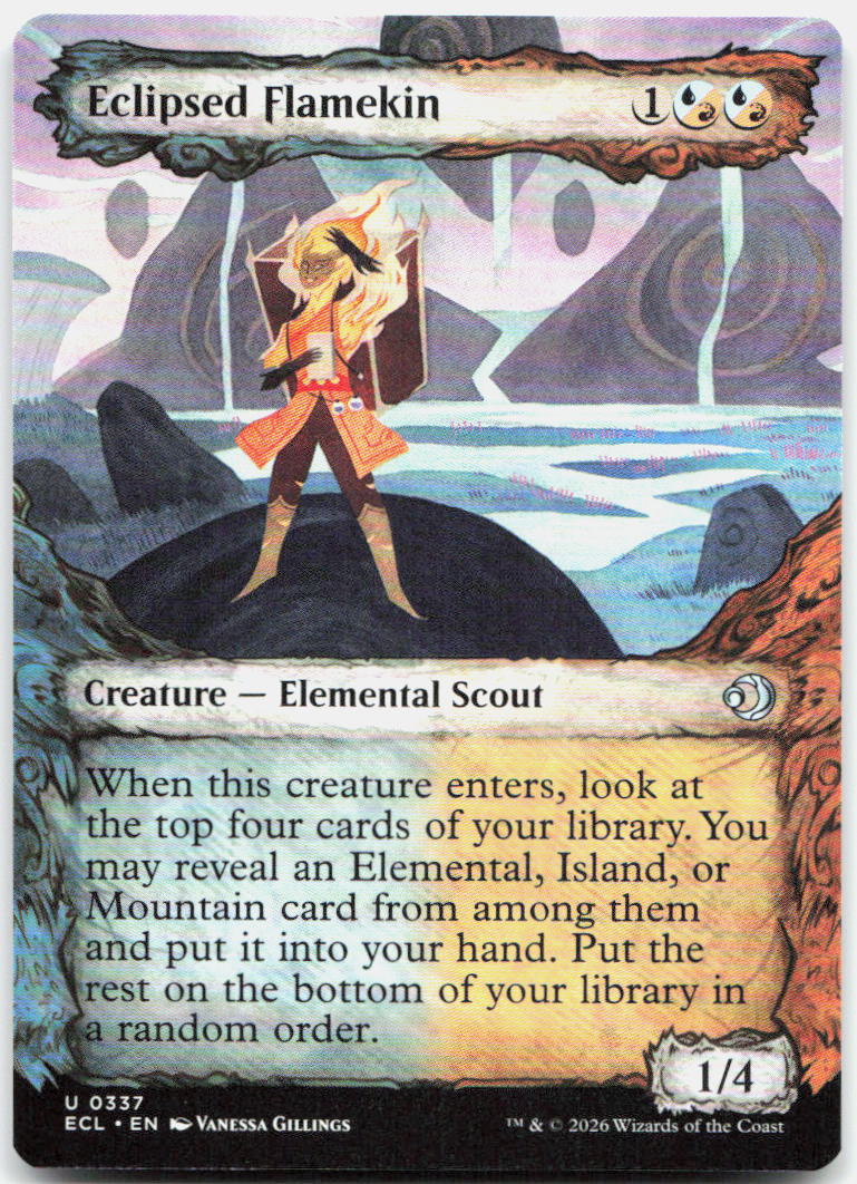 Eclipsed Flamekin (Showcase) NM U Lorwyn Eclipsed 337