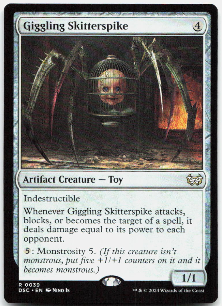 Giggling Skitterspike NM R Commander: Duskmourn: House of Horror 39