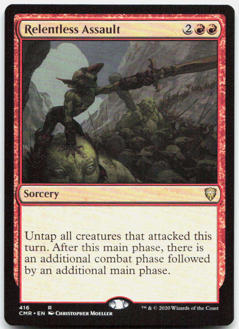 Relentless Assault NM R Commander Legends 416