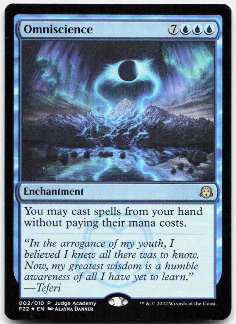 Omniscience NM Foil P Judge Promos 2