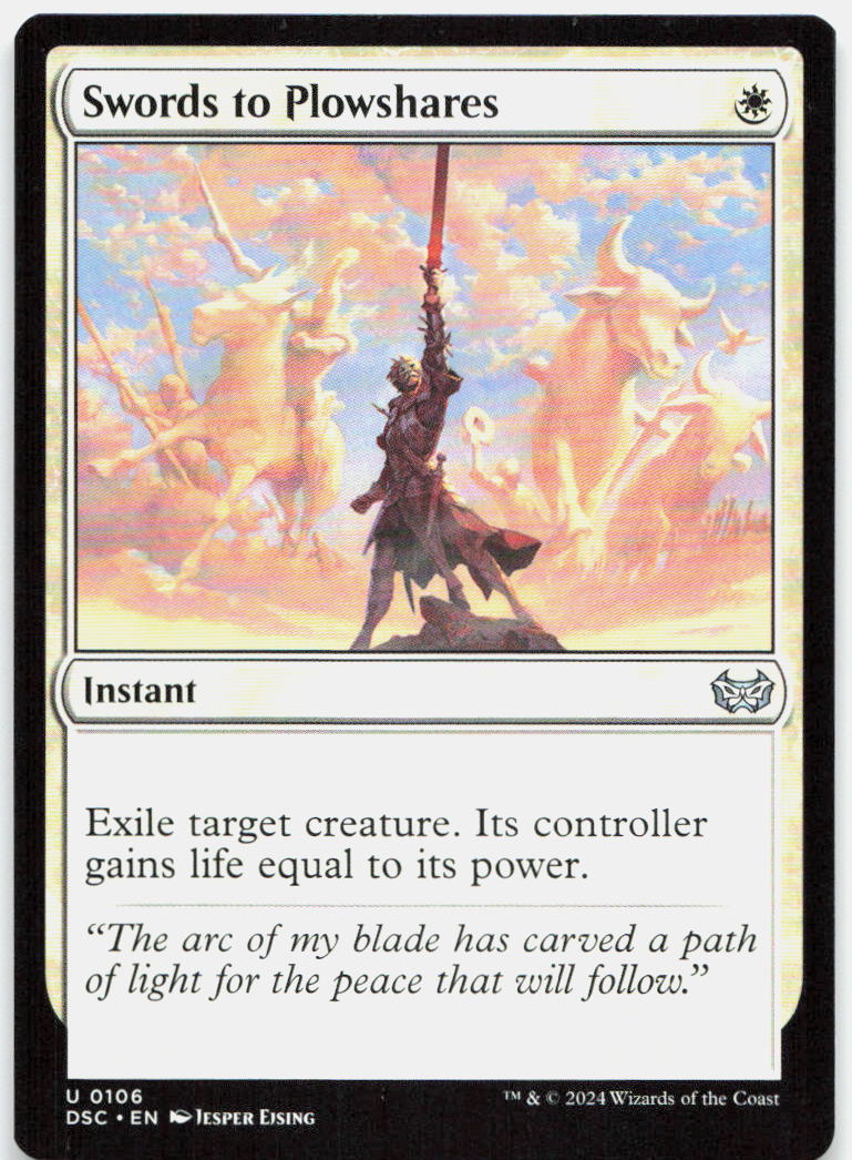 Swords to Plowshares NM U Commander: Duskmourn: House of Horror 106