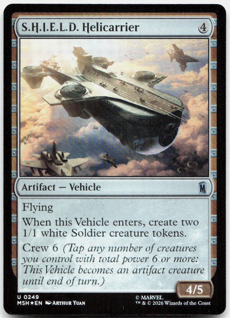 S.H.I.E.L.D. Helicarrier NM Foil U Marvel Super Heroes 249