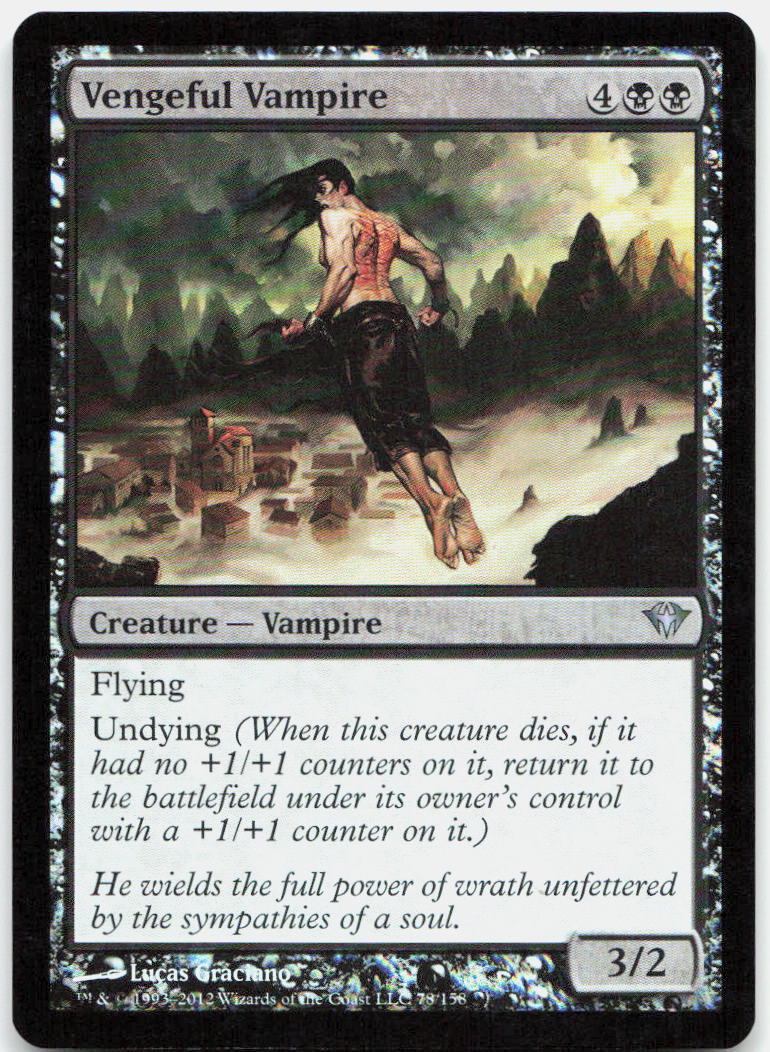 Vengeful Vampire NM Foil U Dark Ascension 78