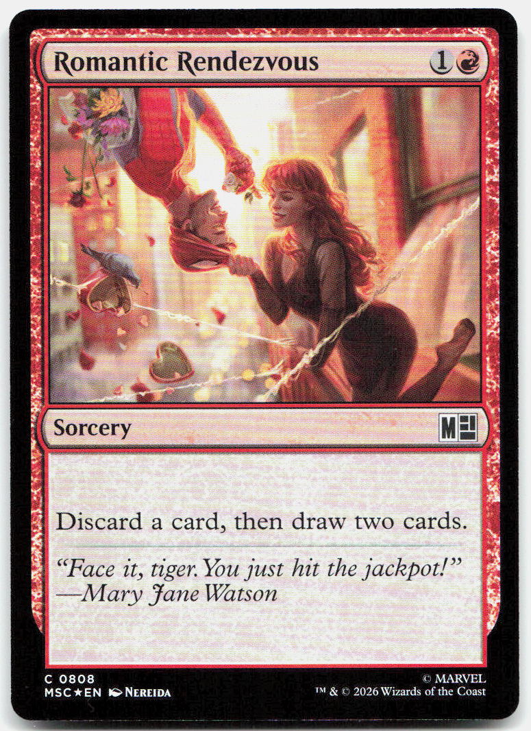 Romantic Rendezvous NM Foil C Commander: Marvel Super Heroes 808
