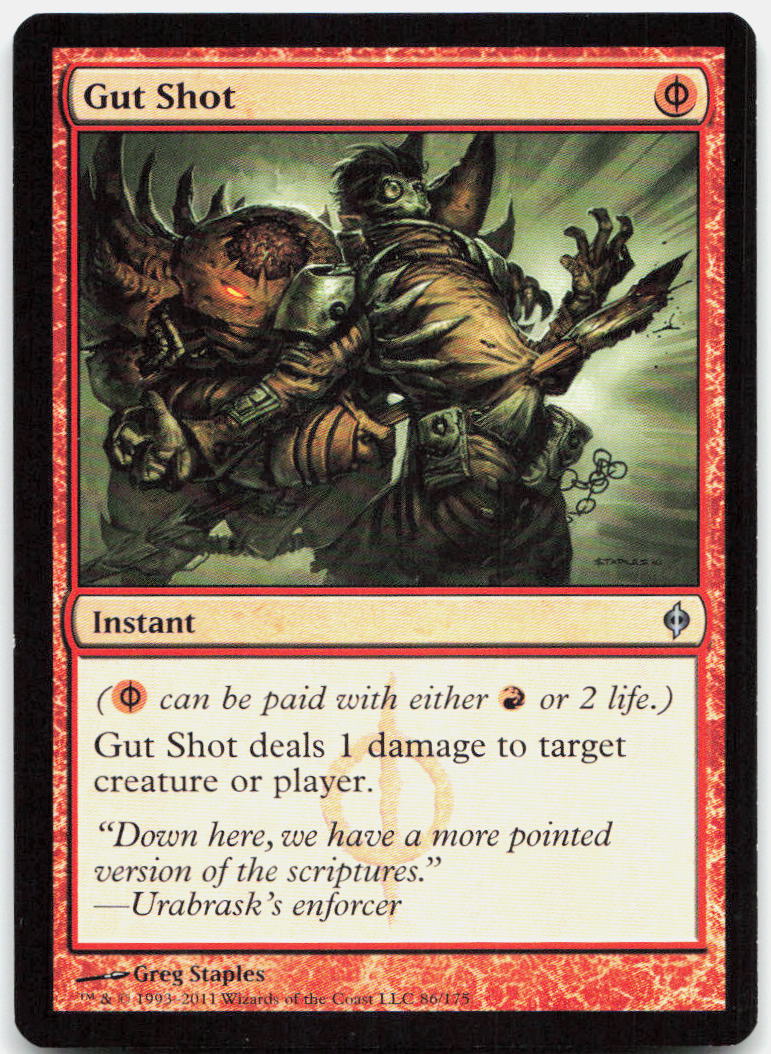 Gut Shot NM U New Phyrexia 86
