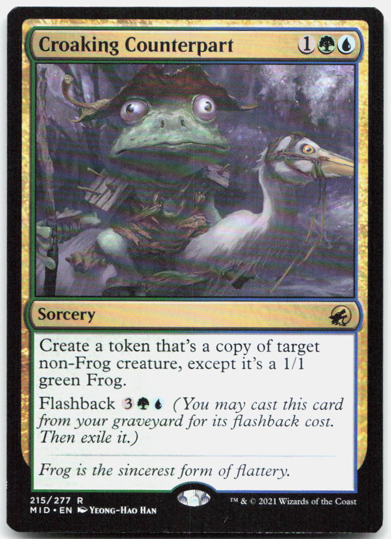 Croaking Counterpart NM R Innistrad: Midnight Hunt 215