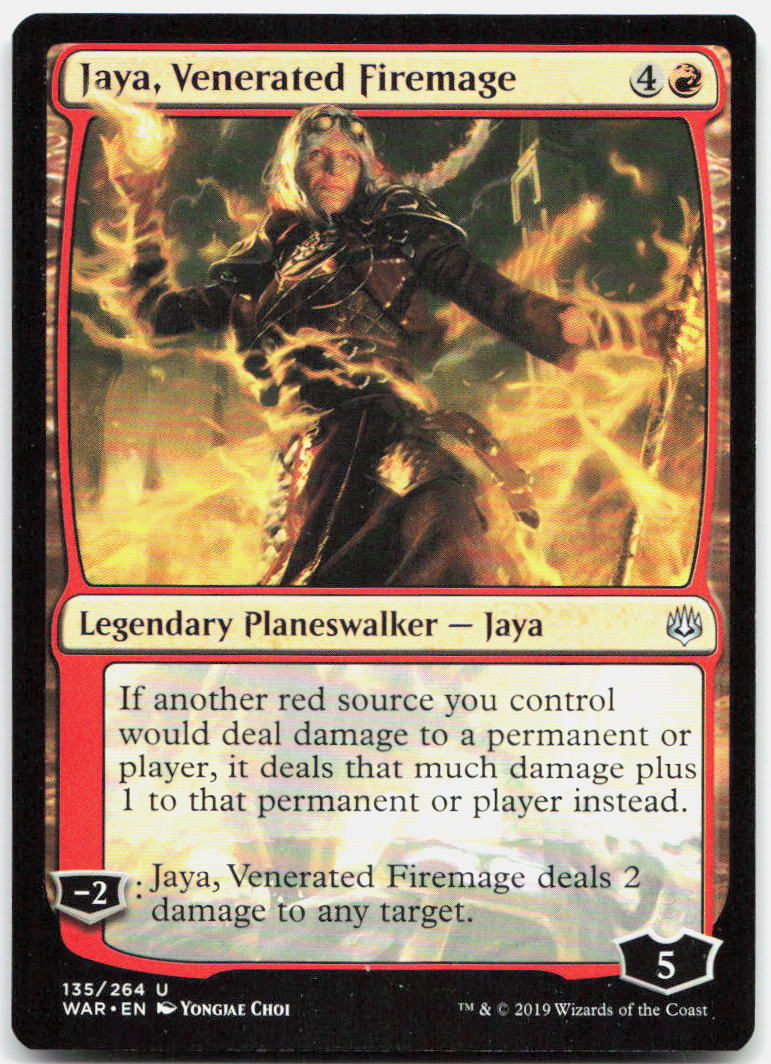Jaya, Venerated Firemage NM U War of the Spark 135