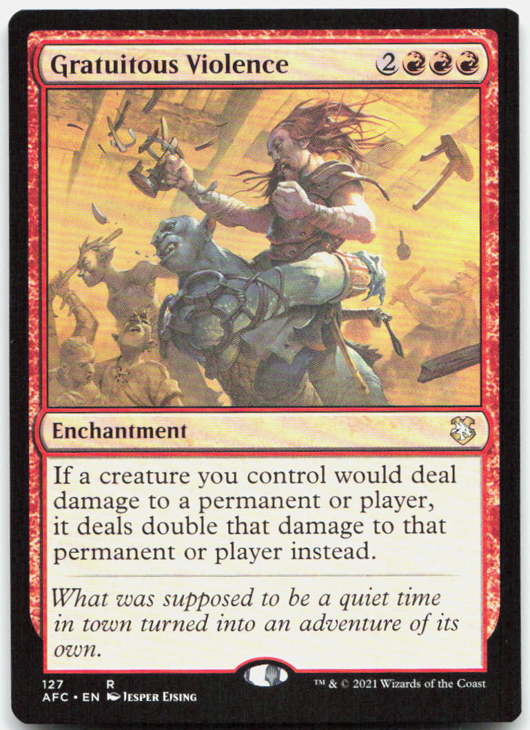 Gratuitous Violence NM R Commander: Adventures in the Forgotten Realms 127